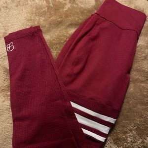 bombshell MED MAROON leggings